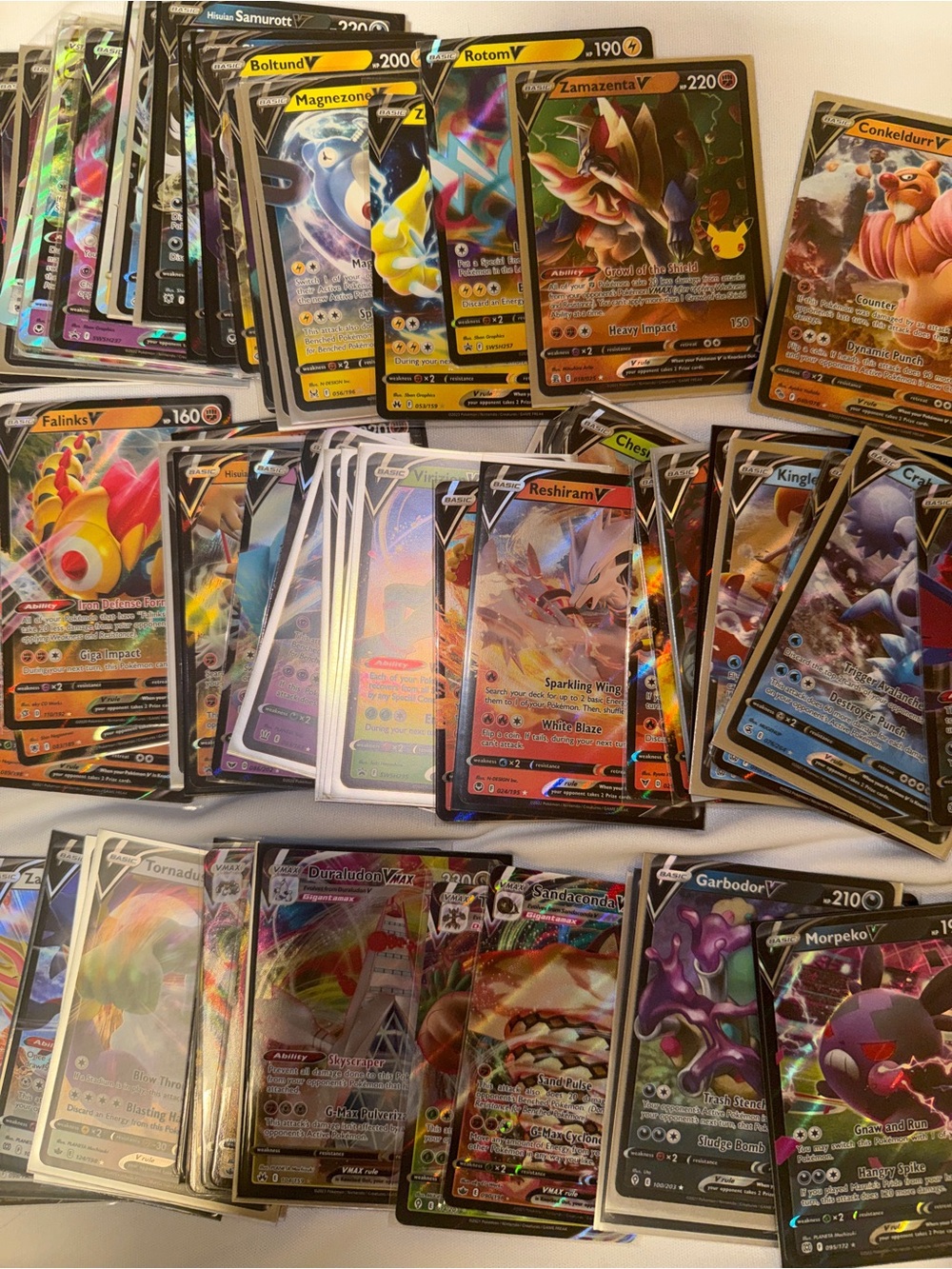 5x Pokemon V/EX card bundle